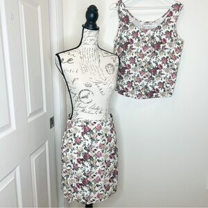Rampage Coord Skirt Set Floral Size M